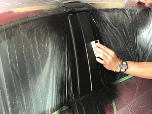 Bピラーアウターカバー再塗装 春日井 Glanz 新車 中古車の販売 愛車の査定 買取 を行っているカーショップです